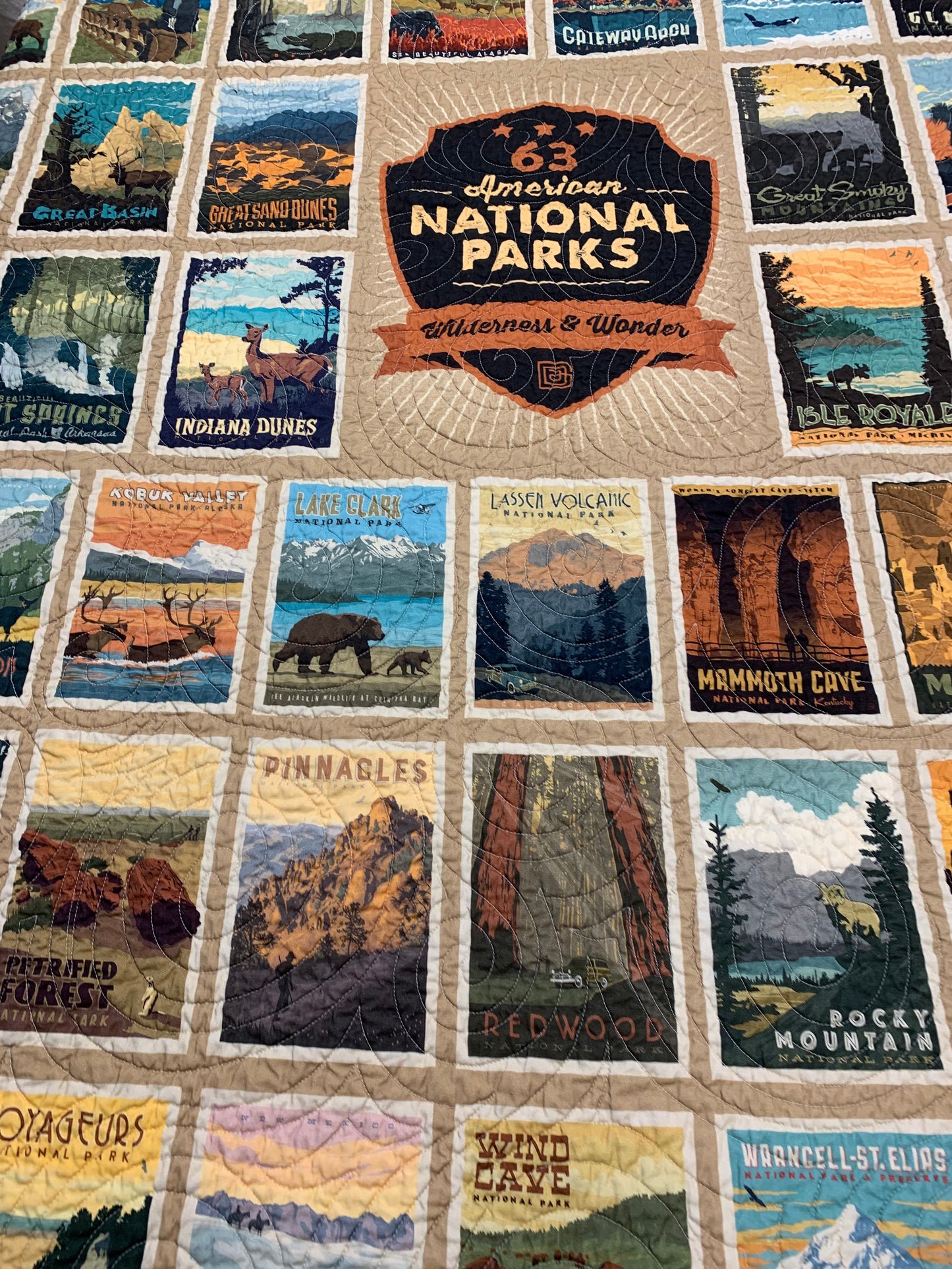 US National Parks Quilt